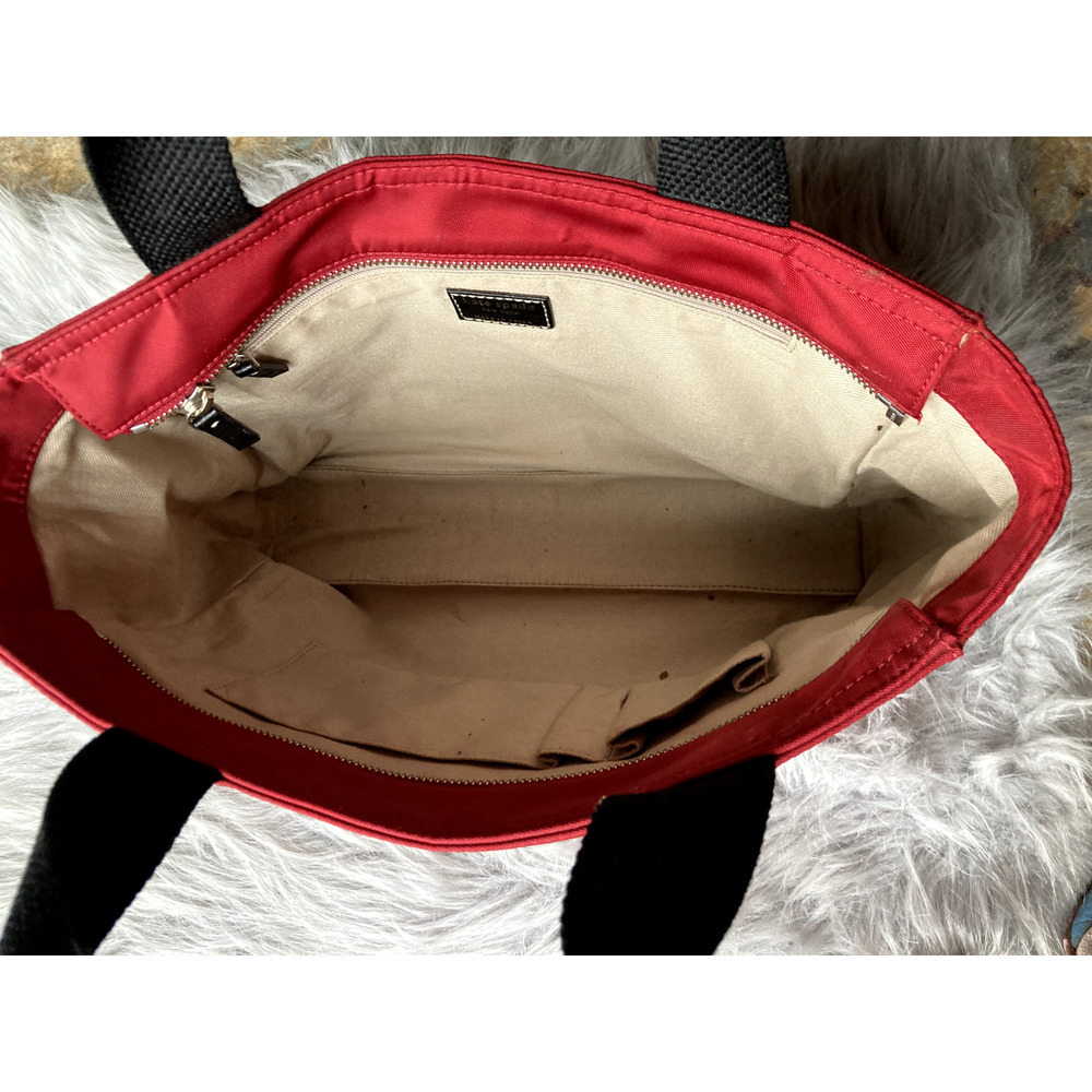 Kate Spade Maira Kalman Tote Handbag Red Darling Dog Canvas Zip Purse Medium - Picture 11 of 14